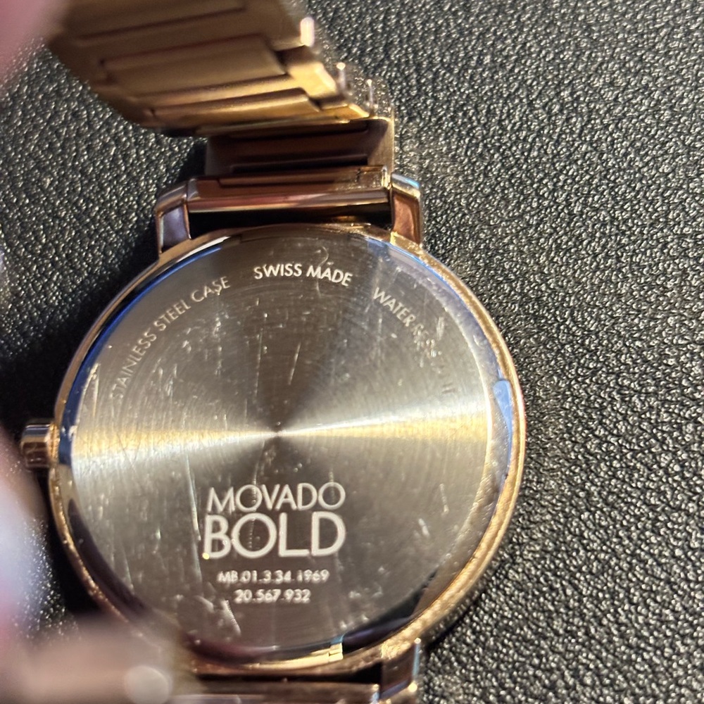 Movado BOLD- Rose Gold Diamond Center - Picture 2 of 3